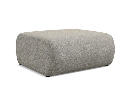 Makamii Taburet tapitat cu stofa, Ekahi C2 Bej Inchis / Negru, l94xA89xH40 cm