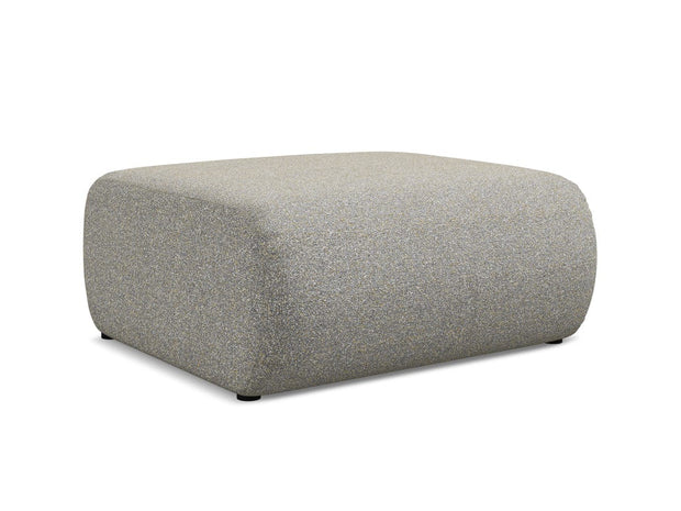 Makamii Taburet tapitat cu stofa, Ekahi C2 Bej Inchis / Negru, l94xA89xH40 cm