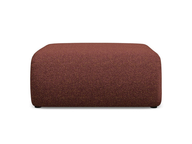 Makamii Taburet tapitat cu stofa, Ekahi C5 Burgundy / Negru, l94xA89xH40 cm