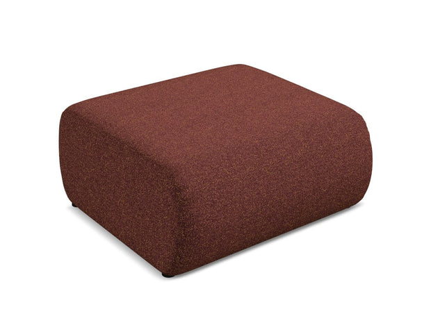 Makamii Taburet tapitat cu stofa, Ekahi C5 Burgundy / Negru, l94xA89xH40 cm