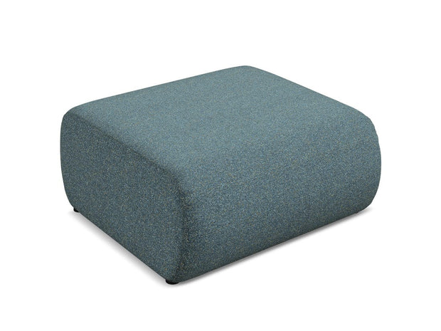 Makamii Taburet tapitat cu stofa, Ekahi C7 Albastru / Negru, l94xA89xH40 cm