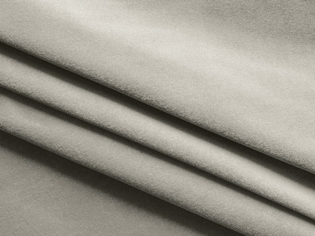 Makamii Taburet tapitat cu stofa, Ekahi Velvet C6 Gri Deschis / Negru, l94xA89xH40 cm