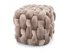 Signal Taburet tapitat cu stofa, Fasir Velvet Bej Inchis, l45xA45xH41 cm