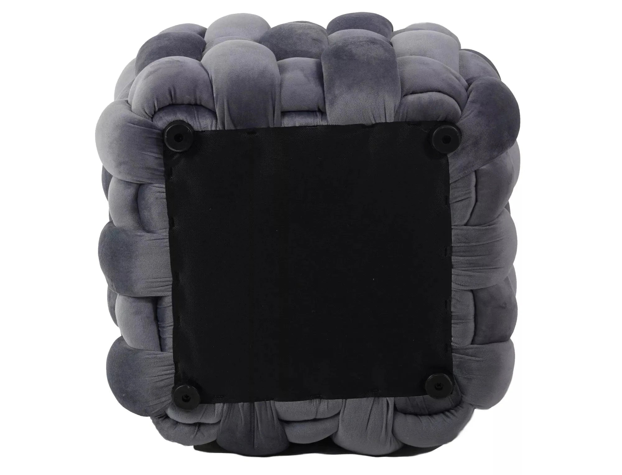 Signal Taburet tapitat cu stofa, Fasir Velvet Gri, l45xA45xH41 cm