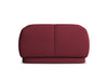 Makamii Taburet tapitat cu stofa, Hoku C10 Bordeaux / Negru, l60xA60xH35 cm