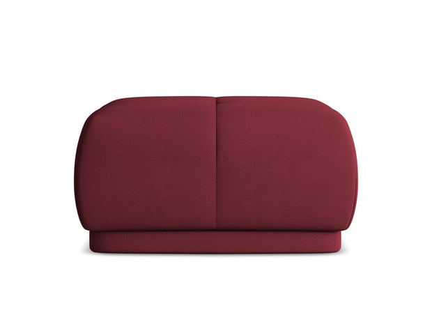 Makamii Taburet tapitat cu stofa, Hoku C10 Bordeaux / Negru, l60xA60xH35 cm