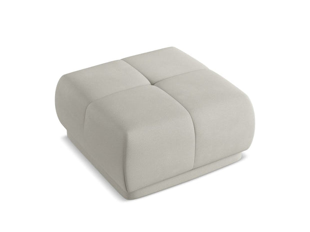 Makamii Taburet tapitat cu stofa, Hoku C25 Bej / Negru, l60xA60xH35 cm