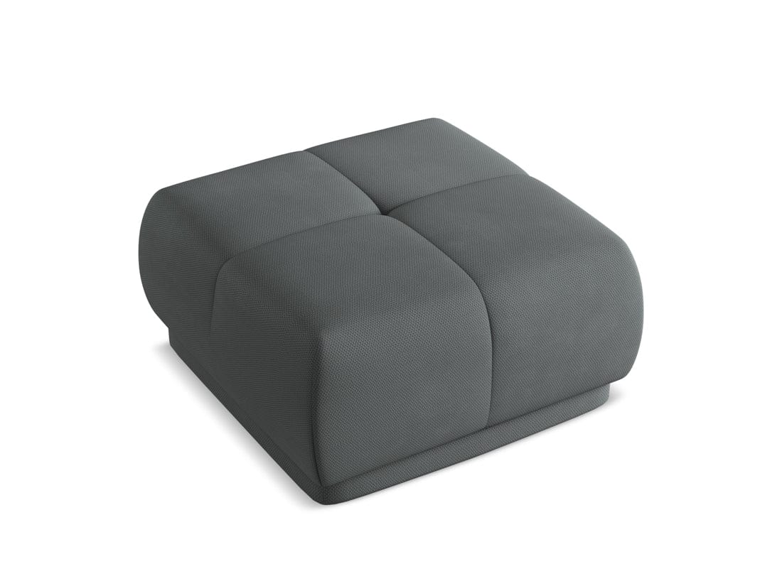 Makamii Taburet tapitat cu stofa, Hoku C3 Grafit / Negru, l60xA60xH35 cm