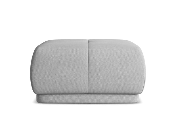 Makamii Taburet tapitat cu stofa, Hoku C5 Gri Deschis / Negru, l60xA60xH35 cm