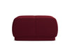 Makamii Taburet tapitat cu stofa, Hoku Velvet C14 Burgundy / Negru, l60xA60xH35 cm