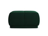 Makamii Taburet tapitat cu stofa, Hoku Velvet C24 Verde / Negru, l60xA60xH35 cm