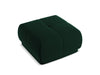 Makamii Taburet tapitat cu stofa, Hoku Velvet C24 Verde / Negru, l60xA60xH35 cm