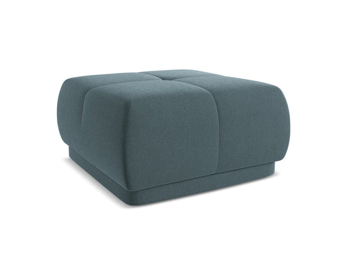 Makamii Taburet tapitat cu stofa, Hoku Velvet C27 Marin / Negru, l60xA60xH35 cm