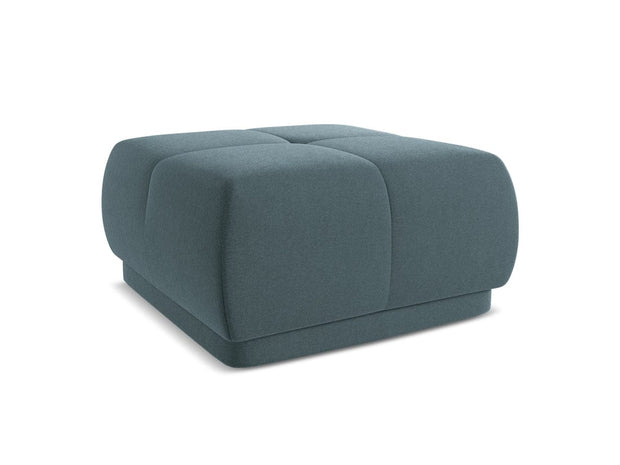 Makamii Taburet tapitat cu stofa, Hoku Velvet C27 Marin / Negru, l60xA60xH35 cm