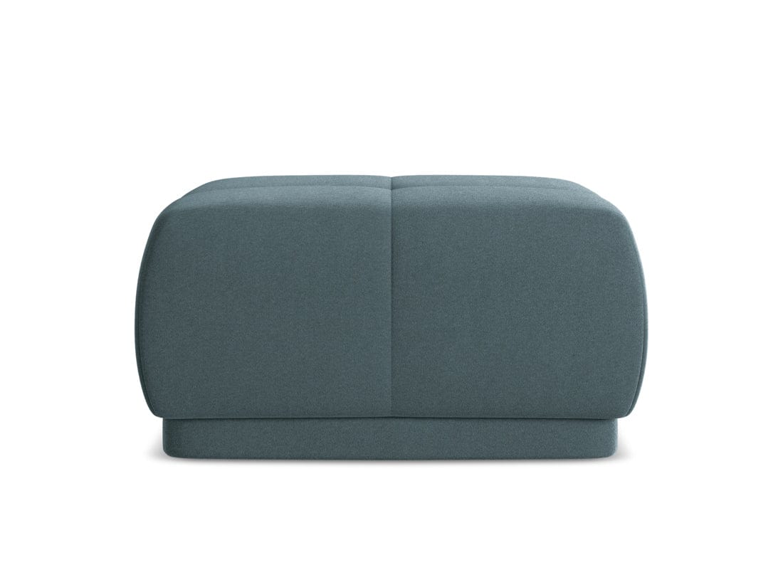 Makamii Taburet tapitat cu stofa, Hoku Velvet C27 Marin / Negru, l60xA60xH35 cm