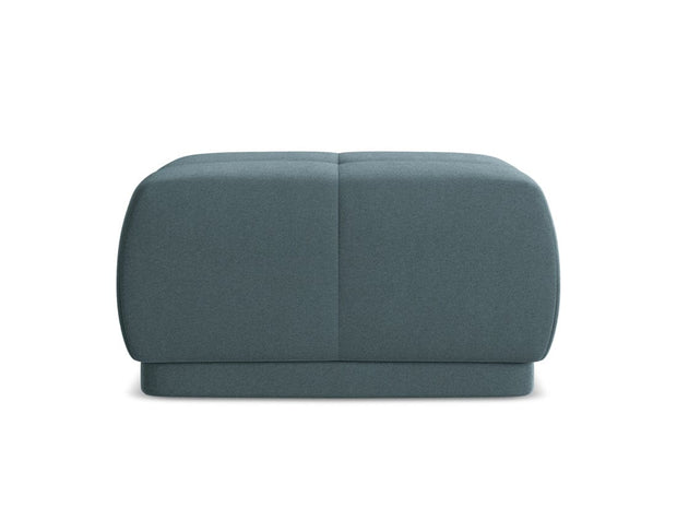 Makamii Taburet tapitat cu stofa, Hoku Velvet C27 Marin / Negru, l60xA60xH35 cm