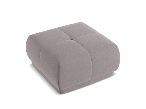 Makamii Taburet tapitat cu stofa, Hoku Velvet C8 Lila / Negru, l60xA60xH35 cm