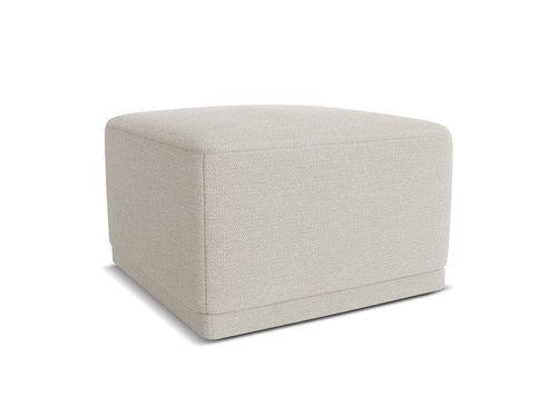 Makamii Taburet tapitat cu stofa, Kaila C17 Argintiu / Negru, l65xA65xH40 cm