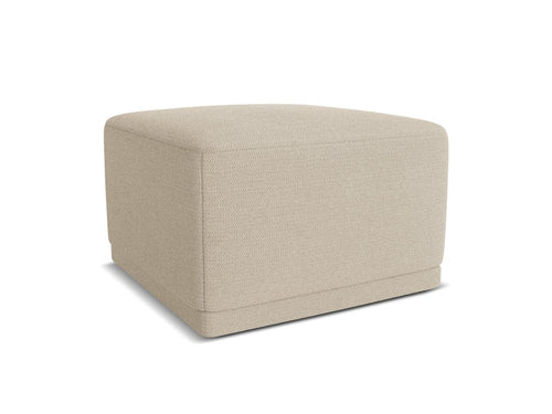 Makamii Taburet tapitat cu stofa, Kaila C3 Bej Inchis / Negru, l65xA65xH40 cm