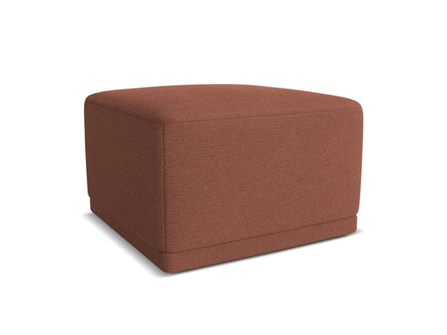 Makamii Taburet tapitat cu stofa, Kaila C6 Caramiziu / Negru, l65xA65xH40 cm