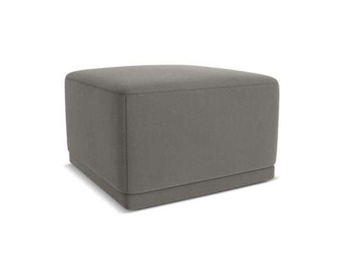 Makamii Taburet tapitat cu stofa, Kaila Velvet C16 Gri / Negru, l65xA65xH40 cm