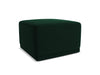 Makamii Taburet tapitat cu stofa, Kaila Velvet C24 Verde / Negru, l65xA65xH40 cm
