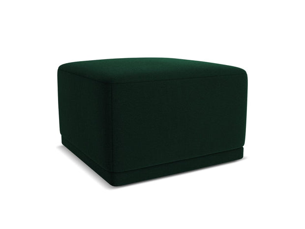 Makamii Taburet tapitat cu stofa, Kaila Velvet C24 Verde / Negru, l65xA65xH40 cm