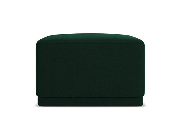 Makamii Taburet tapitat cu stofa, Kaila Velvet C24 Verde / Negru, l65xA65xH40 cm