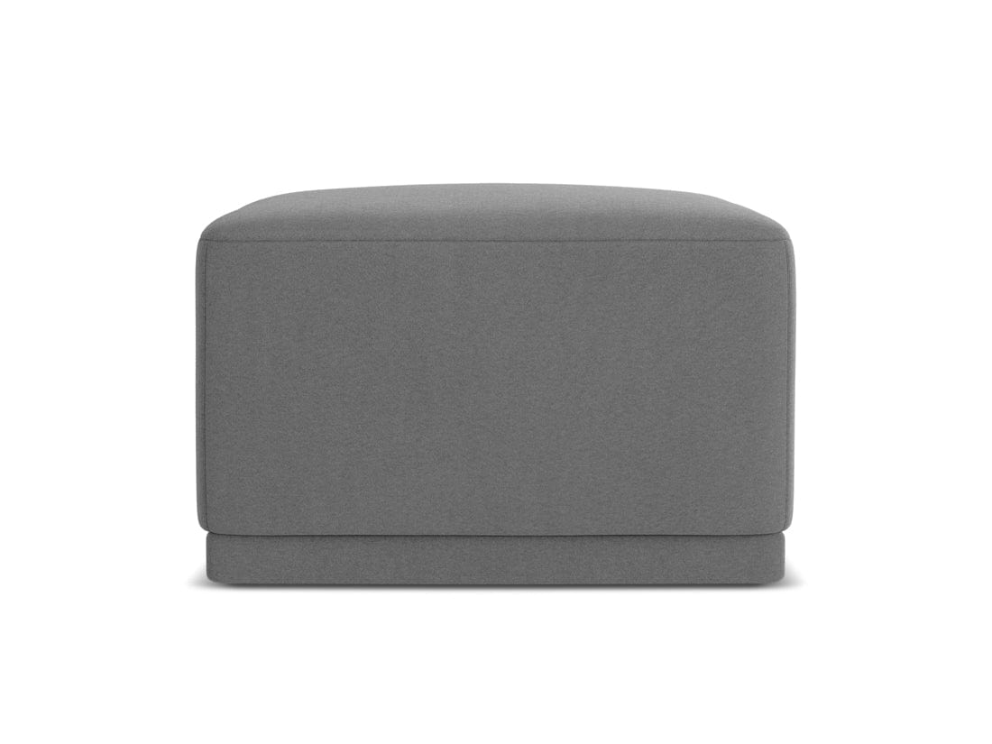 Makamii Taburet tapitat cu stofa, Kaila Velvet C4 Gri / Negru, l65xA65xH40 cm