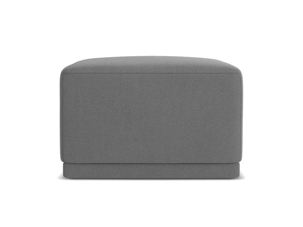 Makamii Taburet tapitat cu stofa, Kaila Velvet C4 Gri / Negru, l65xA65xH40 cm