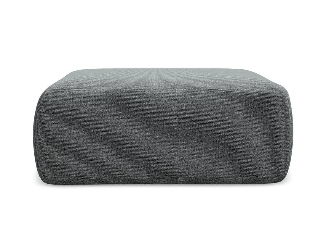 Makamii Taburet tapitat cu stofa, Kapua C16 Gri / Negru, l102xA62xH40 cm