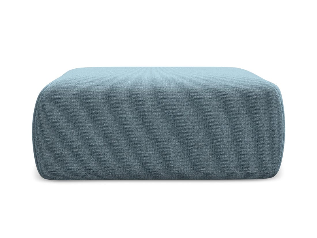 Makamii Taburet tapitat cu stofa, Kapua C4 Albastru Deschis / Negru, l102xA62xH40 cm