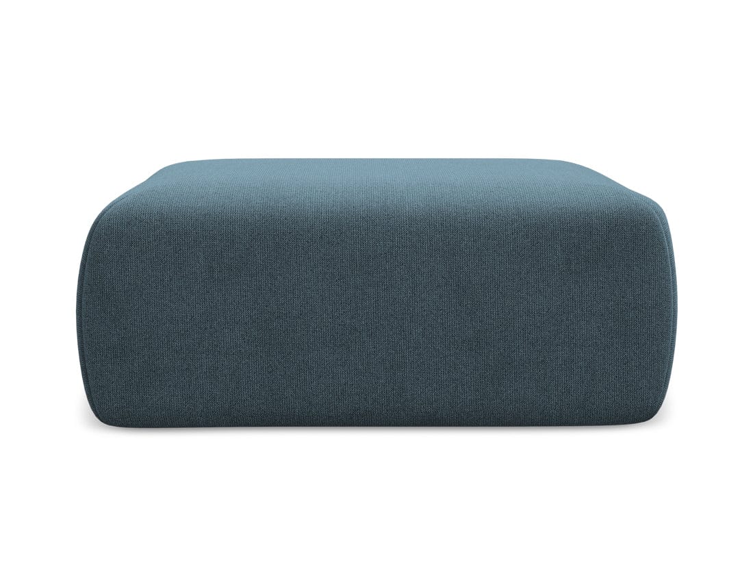 Makamii Taburet tapitat cu stofa, Kapua C5 Albastru / Negru, l102xA62xH40 cm