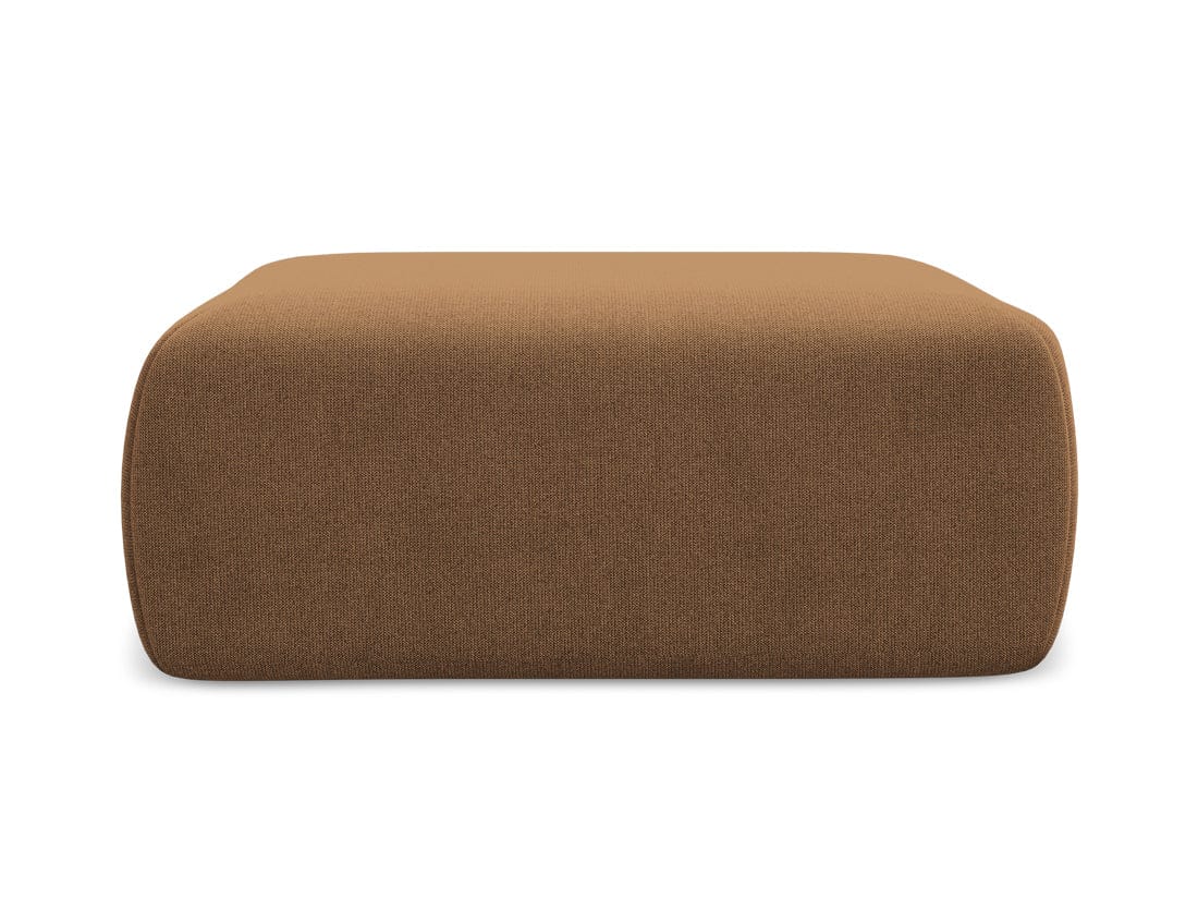 Makamii Taburet tapitat cu stofa, Kapua C9 Caramiziu / Negru, l102xA62xH40 cm