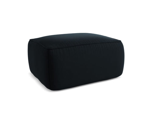 Makamii Taburet tapitat cu stofa, Liko Velvet C29 Albastru Inchis / Negru, l80xA60xH40 cm