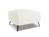 Makamii Taburet tapitat cu stofa, Malie C1 Alb / Negru, l65xA65xH44 cm