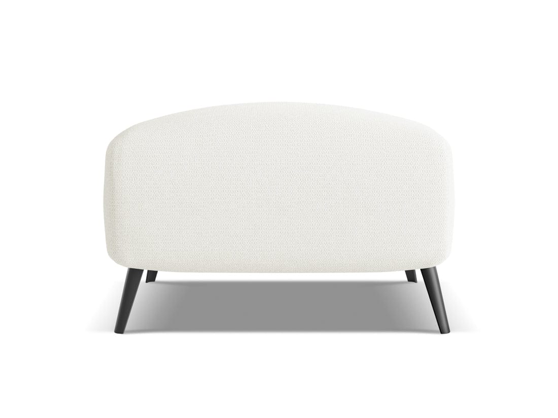 Makamii Taburet tapitat cu stofa, Malie C1 Alb / Negru, l65xA65xH44 cm