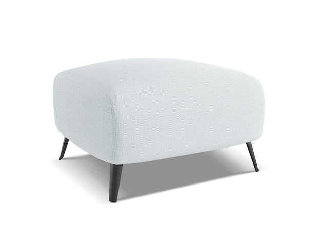 Makamii Taburet tapitat cu stofa, Malie C14 Albastru Deschis / Negru, l65xA65xH44 cm