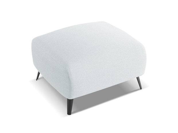 Makamii Taburet tapitat cu stofa, Malie C14 Albastru Deschis / Negru, l65xA65xH44 cm