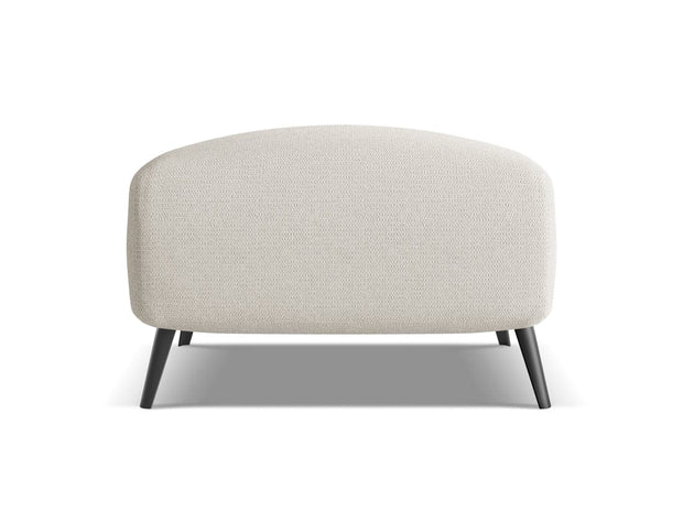 Makamii Taburet tapitat cu stofa, Malie C17 Argintiu / Negru, l65xA65xH44 cm