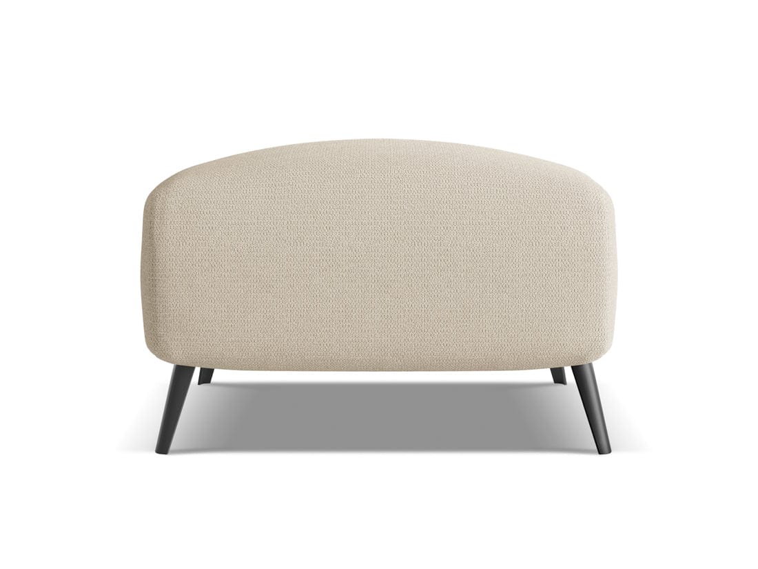 Makamii Taburet tapitat cu stofa, Malie C3 Bej Inchis / Negru, l65xA65xH44 cm