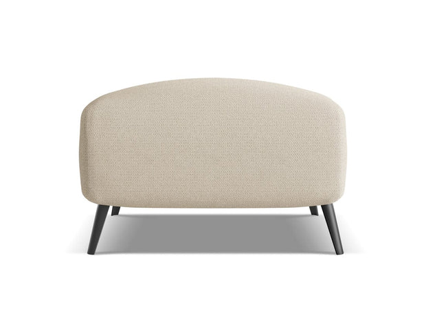 Makamii Taburet tapitat cu stofa, Malie C3 Bej Inchis / Negru, l65xA65xH44 cm