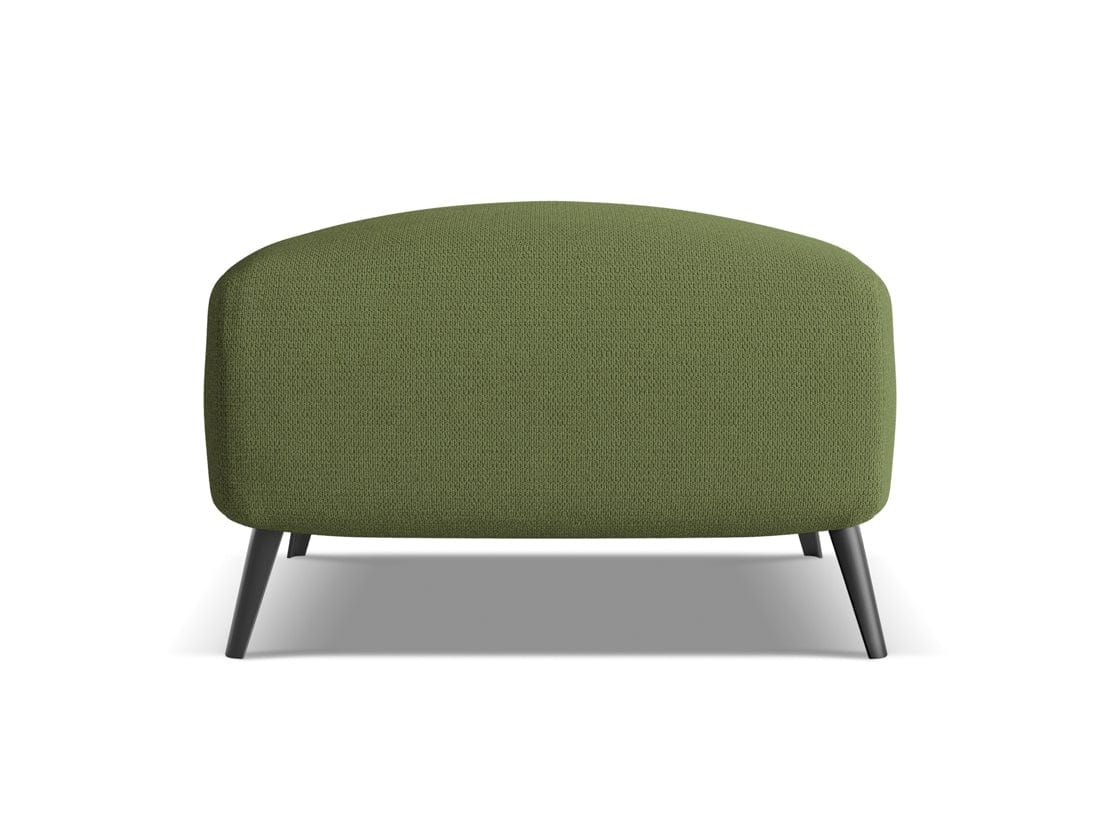 Makamii Taburet tapitat cu stofa, Malie C9 Verde / Negru, l65xA65xH44 cm