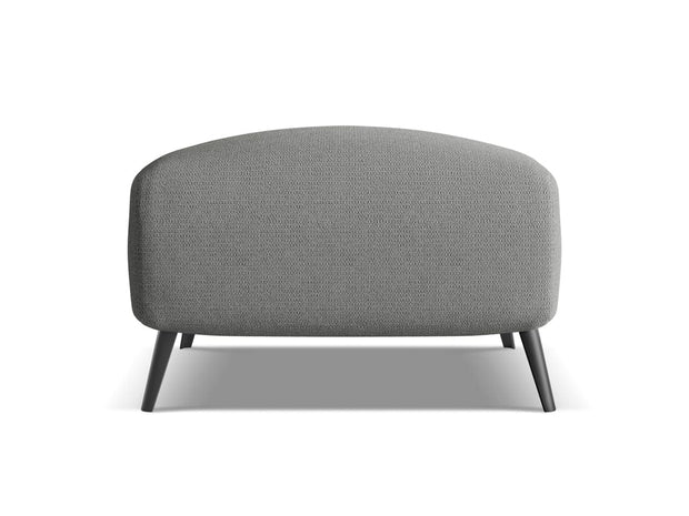 Makamii Taburet tapitat cu stofa, Malie M1C16 Gri / Negru, l65xA65xH44 cm