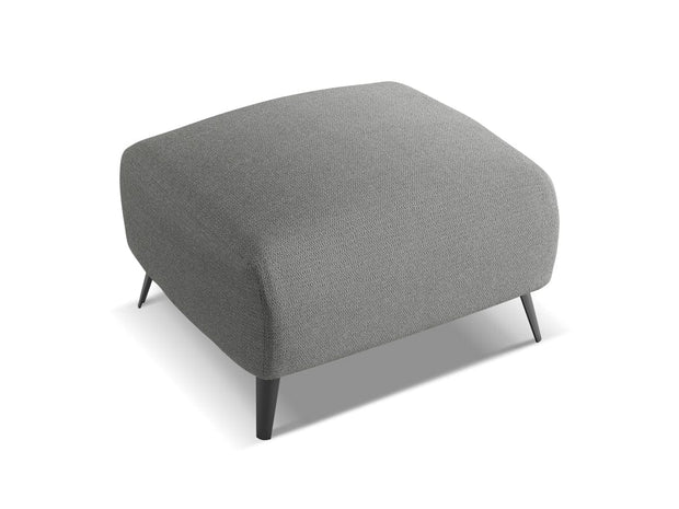 Makamii Taburet tapitat cu stofa, Malie M1C16 Gri / Negru, l65xA65xH44 cm