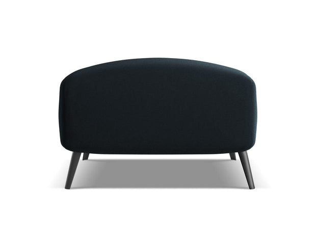 Makamii Taburet tapitat cu stofa, Malie Velvet C29 Albastru Inchis / Negru, l65xA65xH44 cm