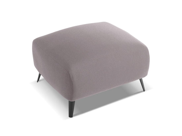 Makamii Taburet tapitat cu stofa, Malie Velvet C8 Lila / Negru, l65xA65xH44 cm