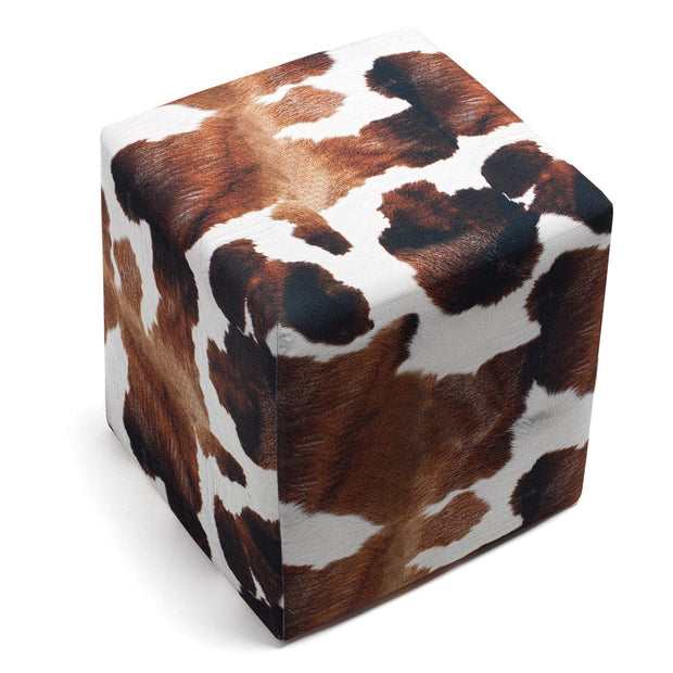 Asir Taburet tapitat cu stofa, Milky Maro, l40xA40xH40 cm