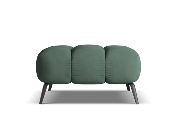 Makamii Taburet tapitat cu stofa, Nalu C15 Verde / Negru, l78xA60xH41 cm