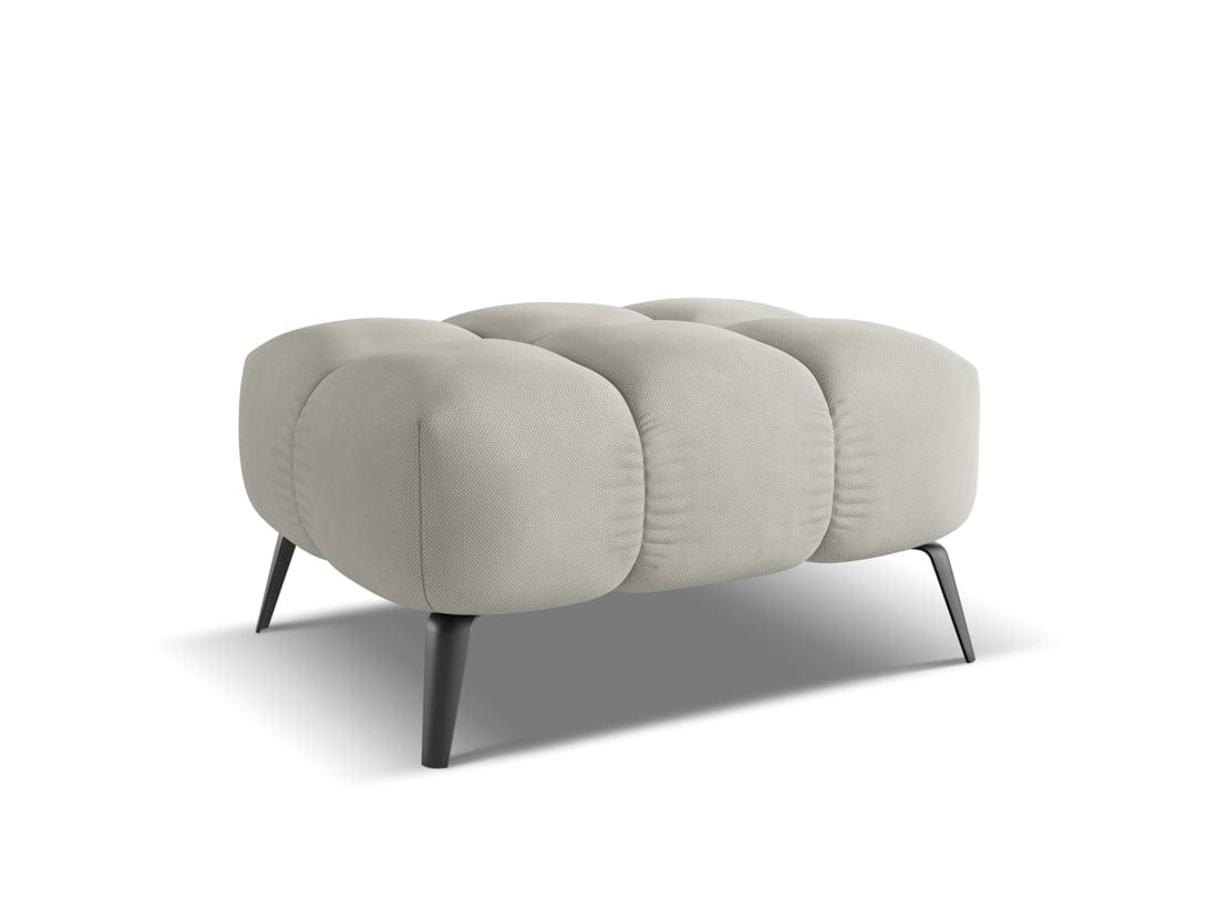 Makamii Taburet tapitat cu stofa, Nalu C25 Bej / Negru, l78xA60xH41 cm